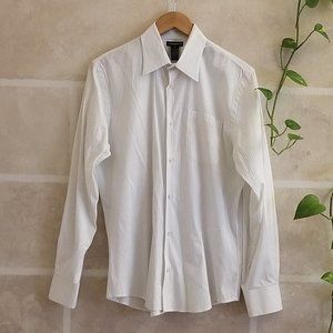 Club Monaco Men's Button Down Stripe Dress Shirt